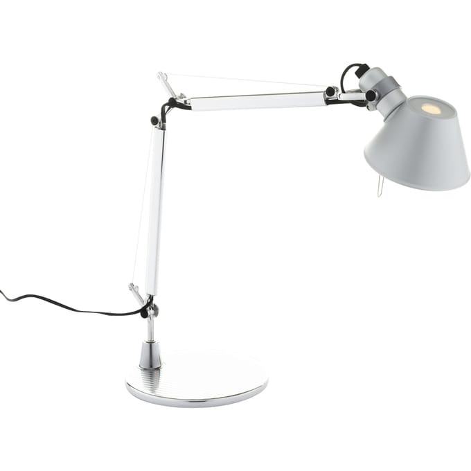 Artemide Tolomeo Micro Bureaulamp Retrofit Gepolijst Wit
