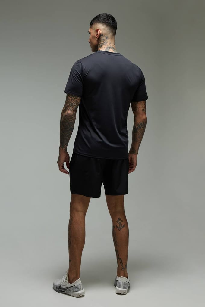 Tall Men's Active Stretch Geweven 7-inch Short | Black | Size Medium
