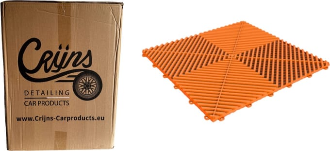 CRIJNS - Dalles - Floor Tiles - Trax - PRO - 39,50x39,50cm - BOX - 30 Items - Orange