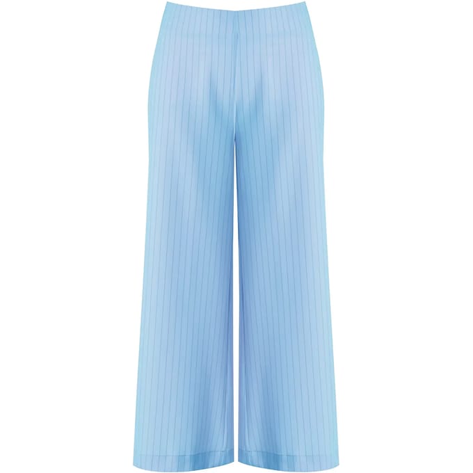 Vrouwelijke brede gestreepte broek Mat Fashion