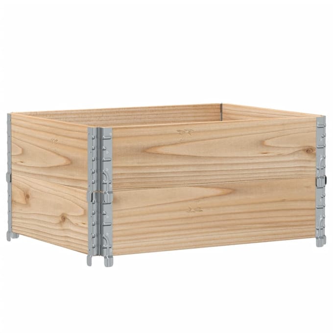 vidaXL - Plantenbak - 80x60 - cm - massief - grenenhout