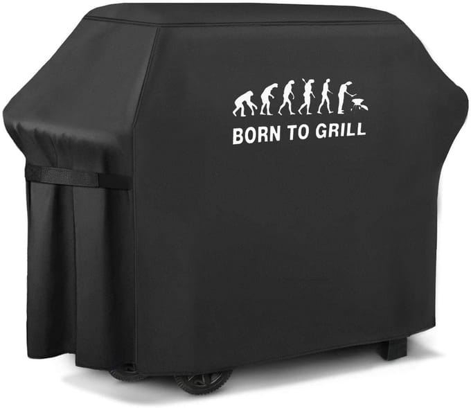 FEROCITY - Grillhoes - 105 cm x 100 cm x 48 cm - Waterdicht - UV-bestendig - Polyester - Zwart