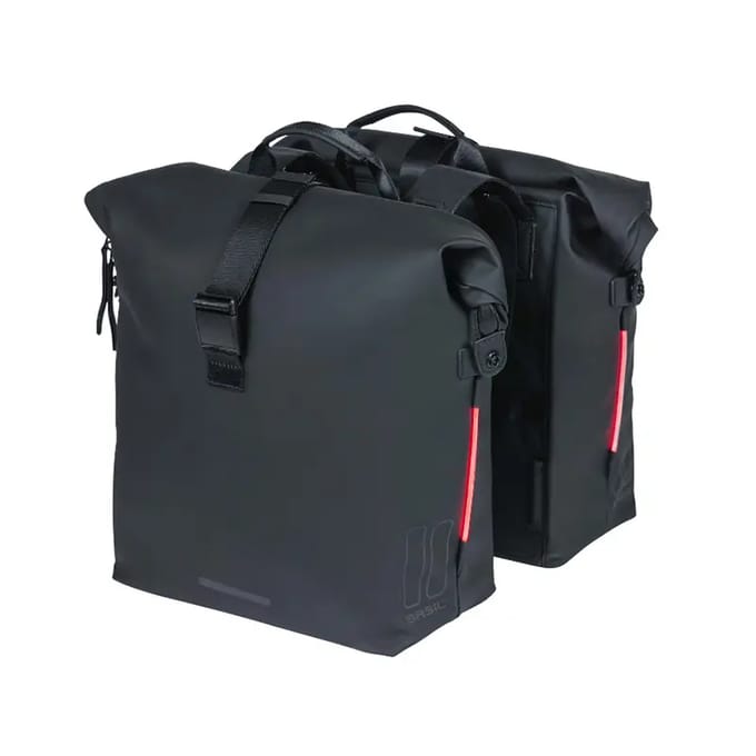 Basil SoHo Dubbele fietstas Nordlicht - Zwart - 41 Liter