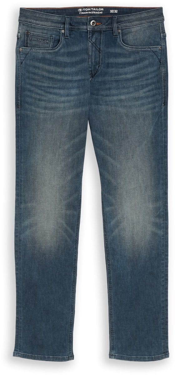 Tom Tailor - TTMARVIN STRAIGHT jeans - Maat 38/32 - Tinted Blue Denim