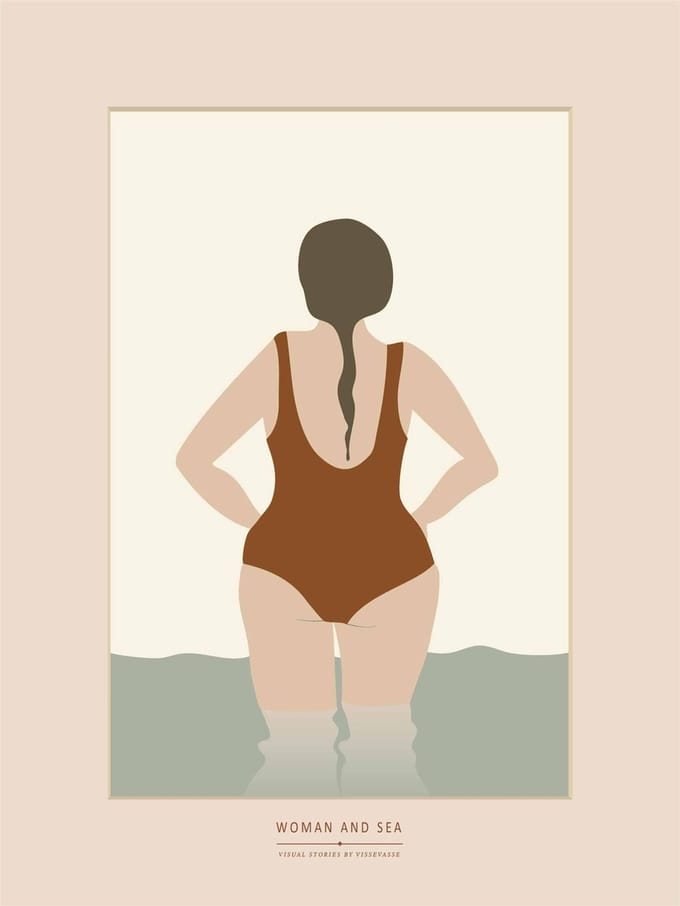 ViSSEVASSE Woman And The Sea - Poster - L