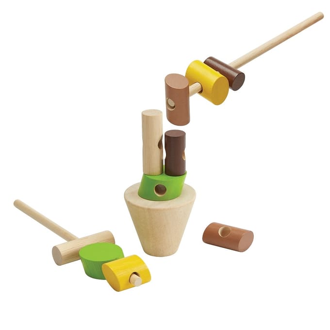 Plan Toys stapel en rijgspel 3 jr+