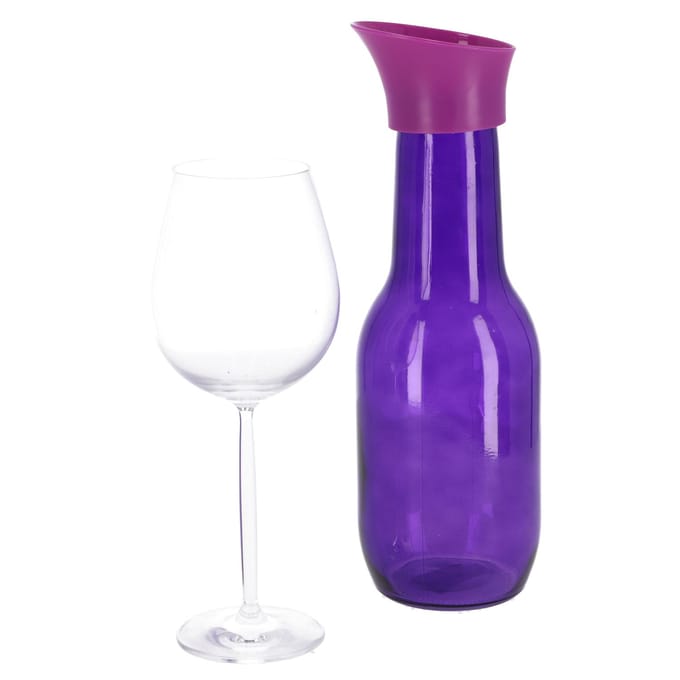 Schenkkan Glas 1 l 6 assorti kleur
