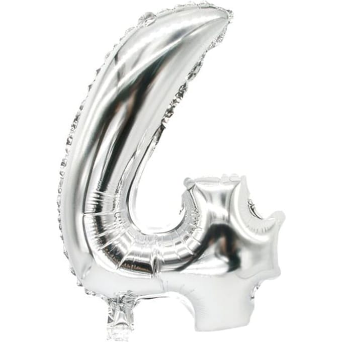 Papstar 86834, Speelgoed ballon, Polyethyleentereftalaat (PET), Zilver, Aantal, 200 mm, 350 mm