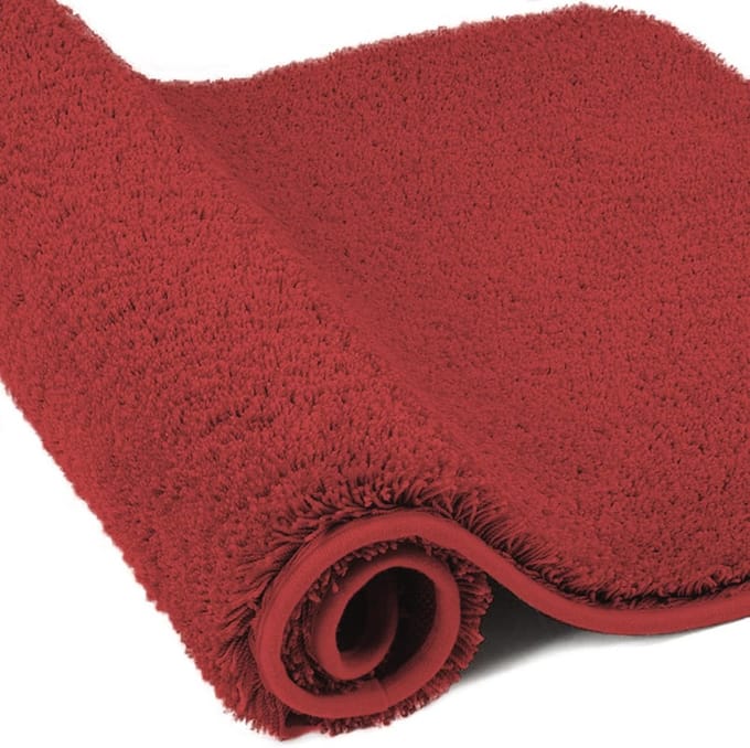 Super Dikke Microvezel Badmat - 60 x 90 cm, Rood - Ultra Absorberend en Antislip