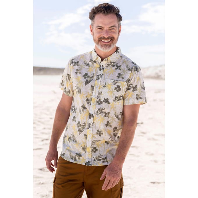 Mountain Warehouse Overhemd met korte mouwen voor heren Tropical (Khaki)