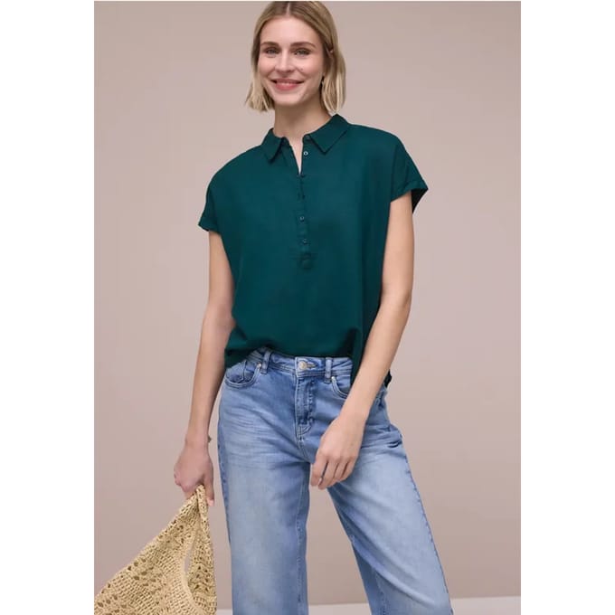 Linnen mix blouse shirt