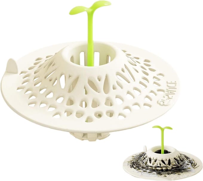 Haaropvanger Doucheput - Afvoer Haarstopper - Afvoer Beschermen - Flexibele Pasvorm - 8-15 cm diameter - Grijs