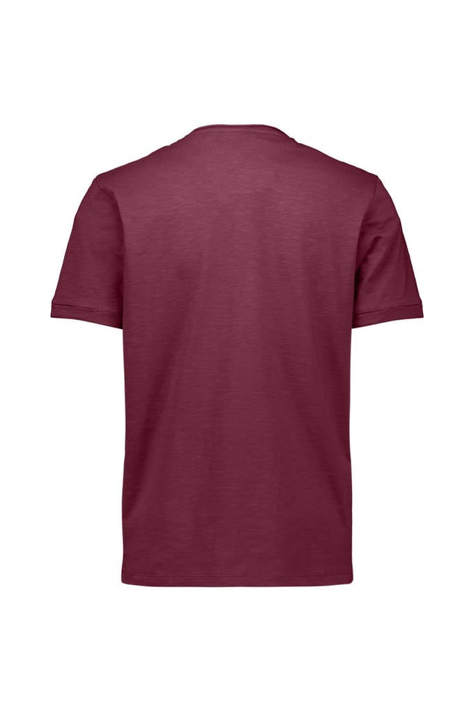 No Excess T-shirt Crewneck Slub Dark Wine Maat: S | Basic T-Shirts Outlet | Heren