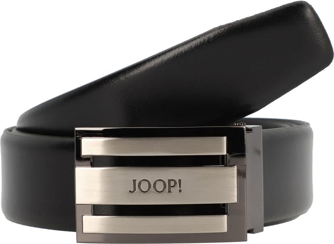JOOP! Leren Riem Coll. Belt Adjustable 3,5 CM W80 Black Zwart