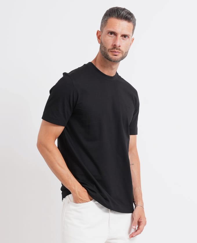 Boss Heren T-Shirt Zwart 50565995/001 Thompson