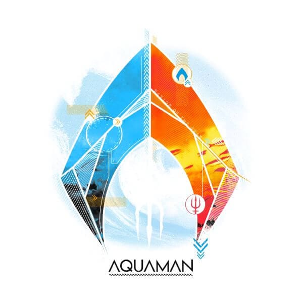 Aquaman Back To The Beach dames t-shirt - Wit - M