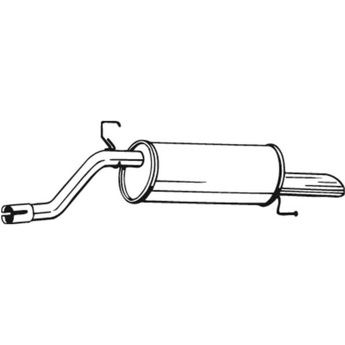 Geluiddemper achter BOSAL 185-313