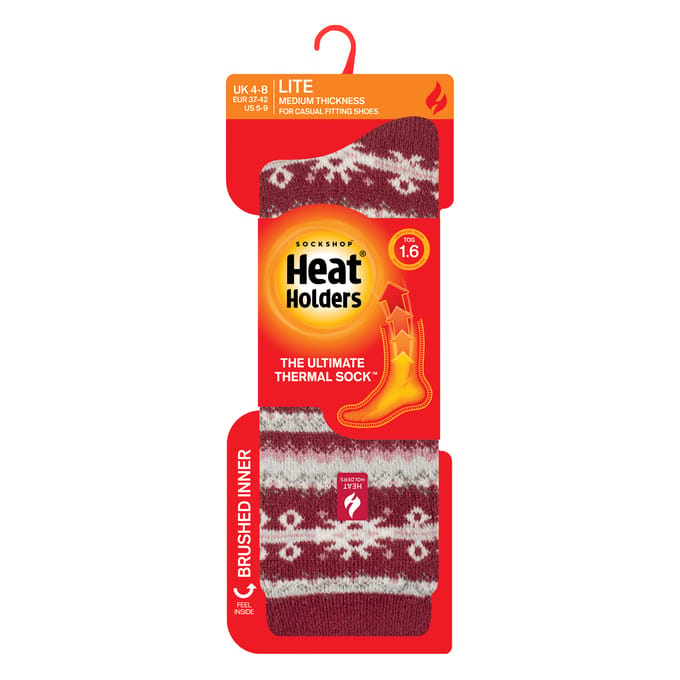 Dames Thermo Lite Patroon Sokken voor de Winter