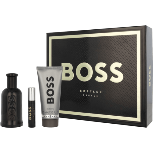 Boss Bottled Parfum Giftset 210 ml - Parfum Spray 100ml/Parfum Spray 10ml/Shower Gel 100ml