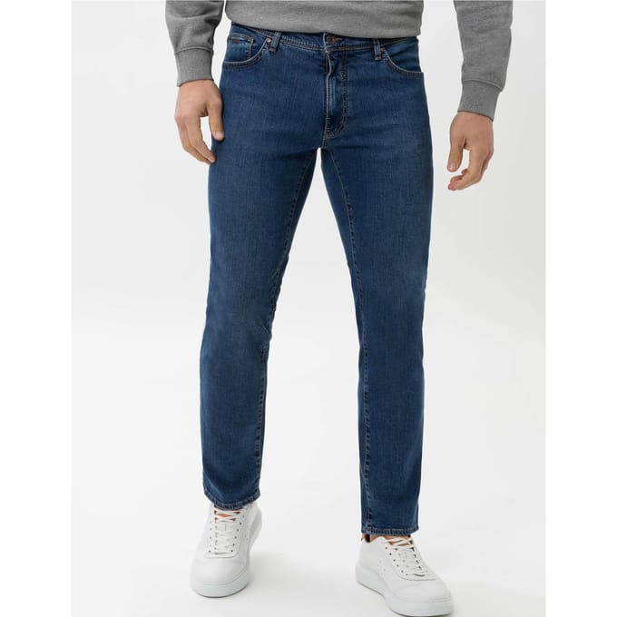 Brax Heren Jeans  Style CADIZ REGULAR BLUE USED, denim blauw regular, maat 40/38