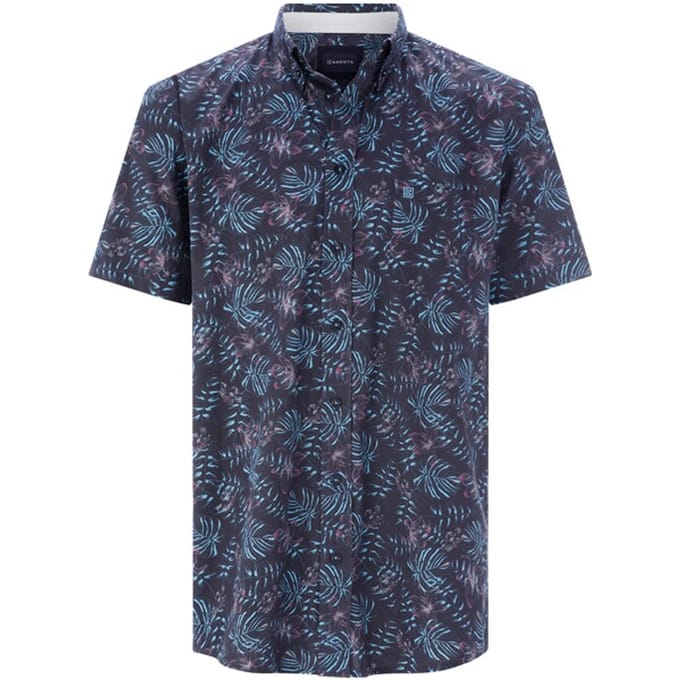 Babista herren Overhemd Met Korte Mouwen - 41/42 - donkerblauw - Plus Size