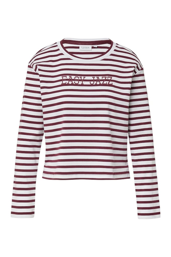 Comma Sweatshirts Burgundy Größe: 44 | Hemden Outlet | Damen | Braun