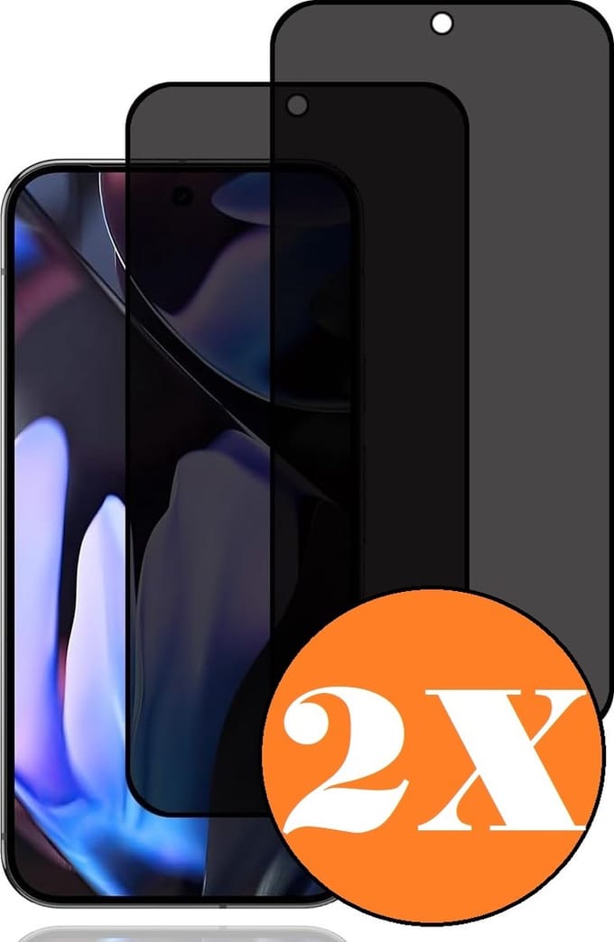 Privacy Geschikt voor Google Pixel 9 Pro XL screenprotector Privacy - 2 Stuks - Full screen protector tempered glass Pixel 9 Pro XL