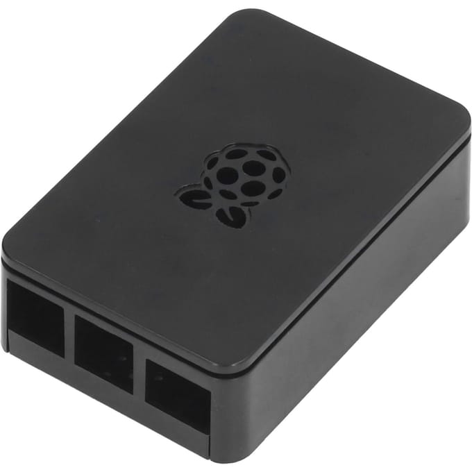 voor Raspberry Pi 4 Behuizing ABS Afneembaar Krasbestendig Warmteafvoer Beschermhoes Zwart