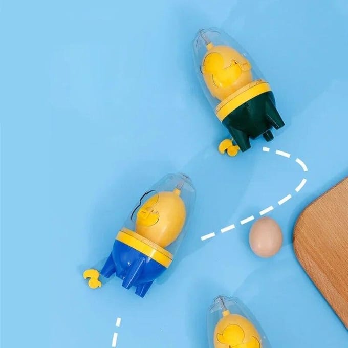 Accueil oeuf brouilleur main oeufs Shaker mélangeur de qualité alimentaire Silicone oeuf Spinner outil manuel en coquille oeuf Spinner pour oeufs durs rouge