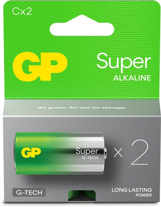 GP Super battery - 2 x C - Alkaline