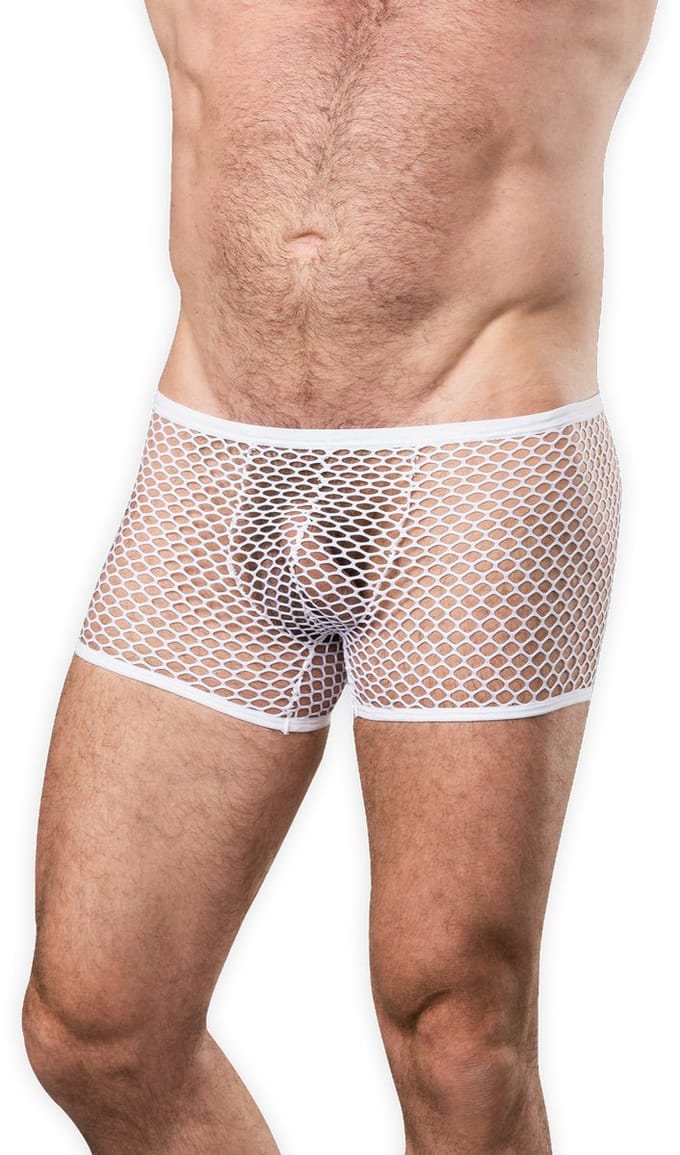 Amorable - Visnet Herenshort - Wit S/M