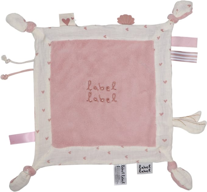 Label Label Hartjes Roze Knuffeldoekje