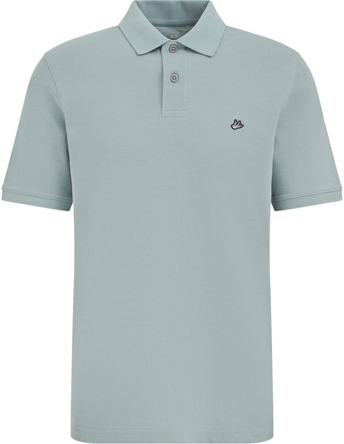 WE Fashion Heren regular fit polo met structuur