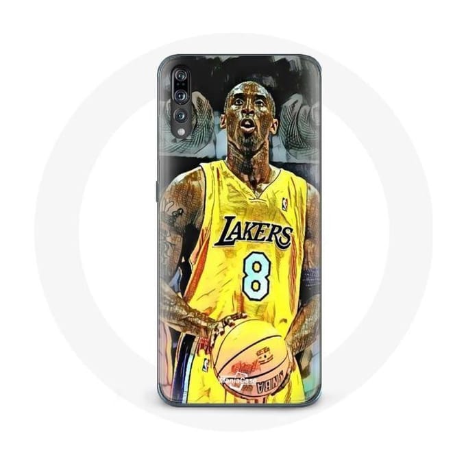 Coque - NBA - Huawei P20 - Kobe Bryant Dunk Lakers 8 - Noir - Rigide noir