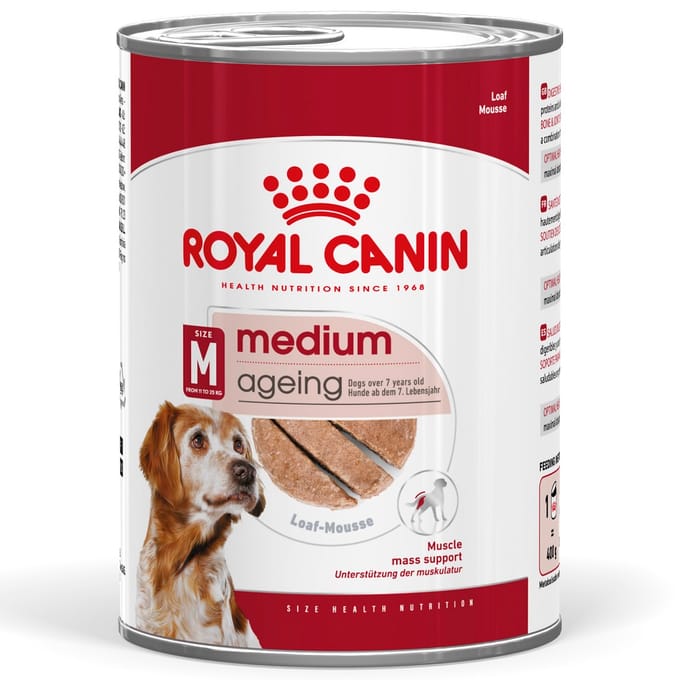 48x410g Royal Canin Medium Ageing Mousse Honden natvoer