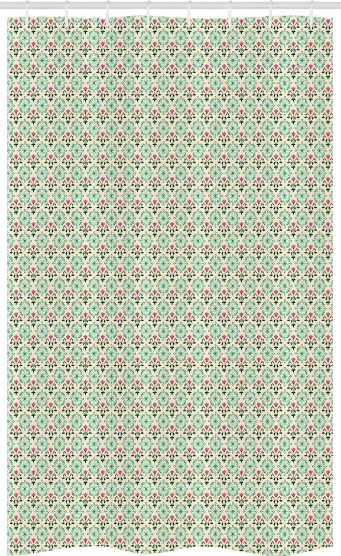 ABAKUHAUS Damast Douchegordijn – 120x180 cm – Modern Ontwerp, Waterafstotend