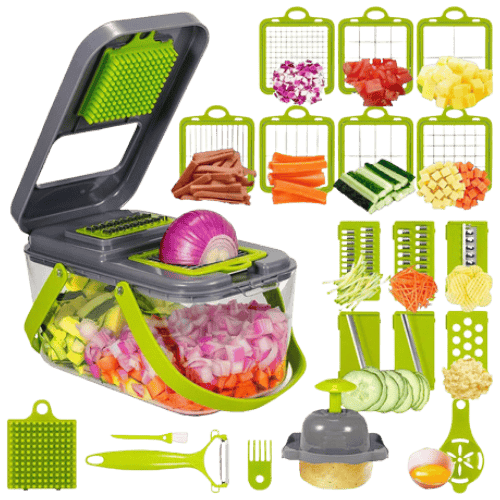 22-in-1 Multifunctionele Groentesnijder & Hakker Model 07200