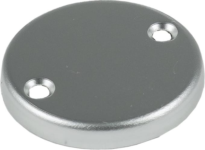 Ami Afdekrozet - Rond - 50x7mm - blind - aluminium F-2