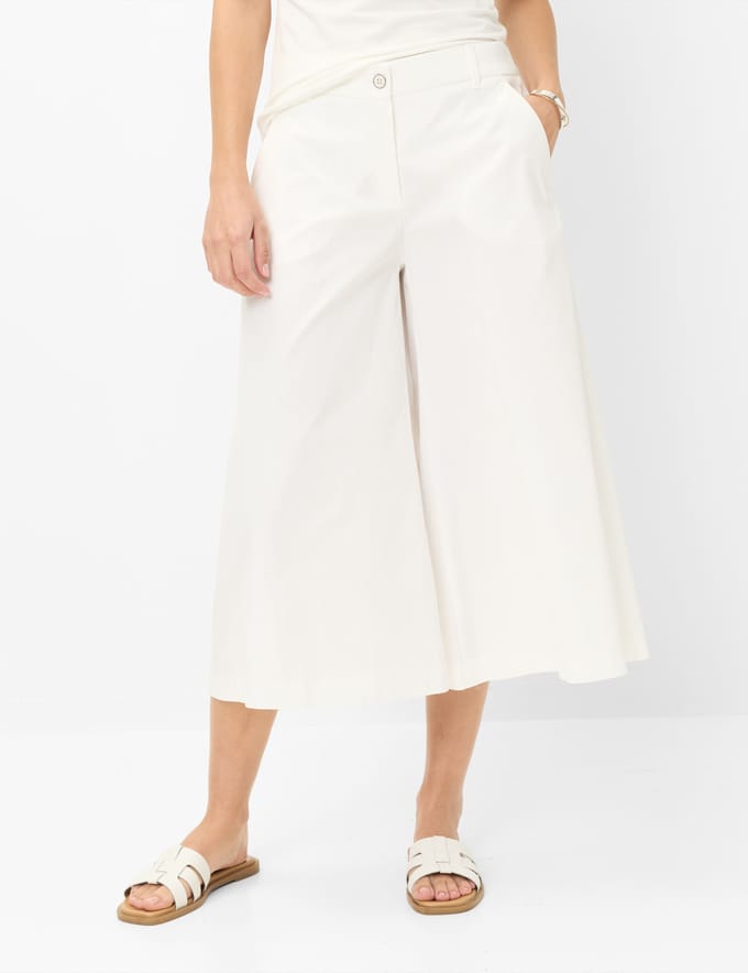 Brax Dames Broek  Style MELLI S OFFWHITE, crèmewit, maat 46L