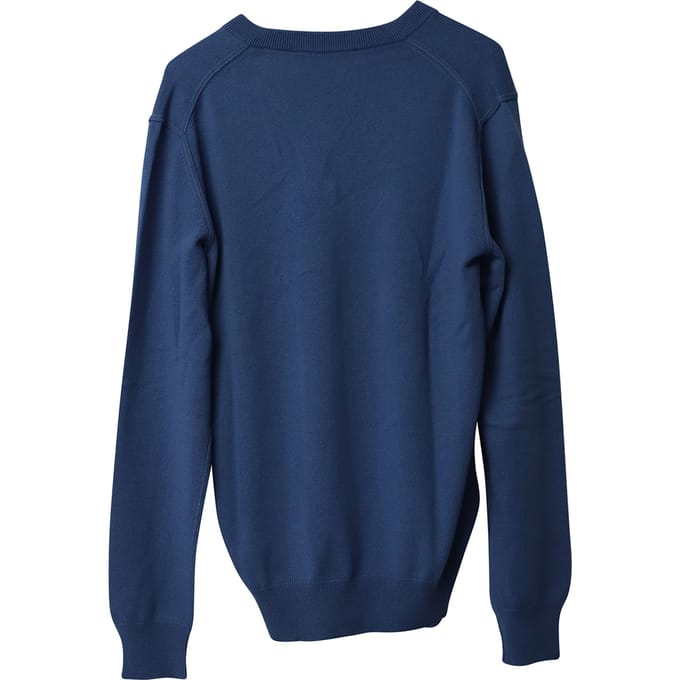 Dolce & Gabbana V-hals trui in blauw kasjmier