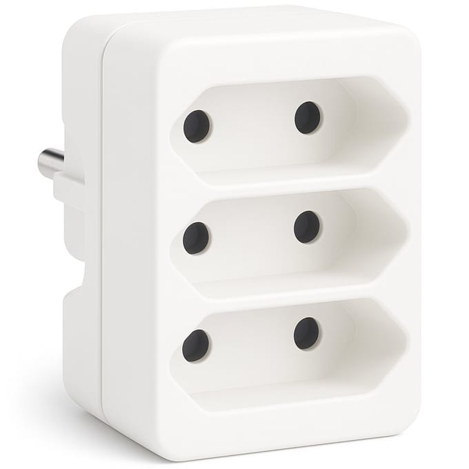 Allteq - Stopcontact splitter - 3-voudig - Wit