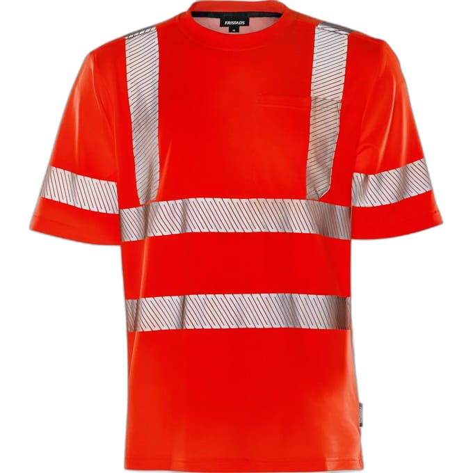 Fristads Hi Vis T-Shirt Klasse 3 7407 Thv - Hi-Vis rood - 4XL