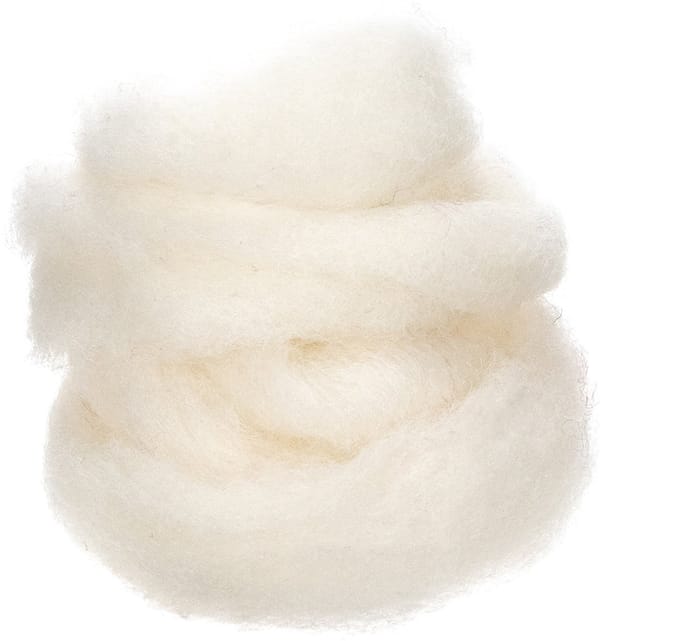 Wollen koord, wit wollen lint, 2 meter, decoratieve wol voor knutselen