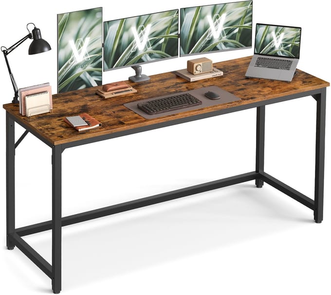 VASAGLE - Bureau - Computerbureau - Voor Kantoor Slaapkamer Woonkamer - Ruim Werkoppervlak