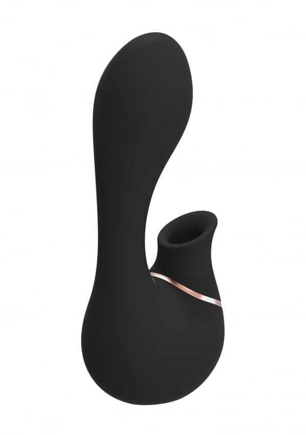 Irresistible Vibrator Met Zuig Functie Mythical - Zwart