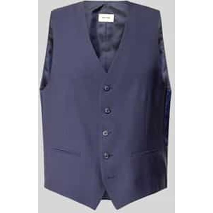 Regular fit gilet van scheerwolmix, model 'HUGO'