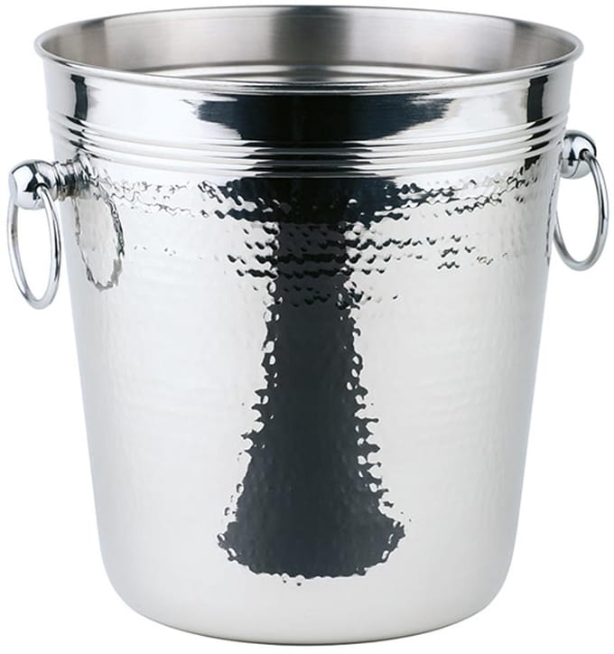 RVS wijnkoeler hammerschlag - ø21 x h21 -5 cm