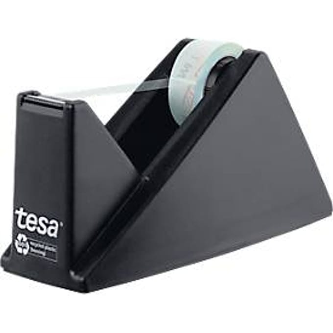 Tesa®-tafelafroller, voor plakband tot B 19 mm x L 33 m, incl. 1 rol tesafilm® crystal