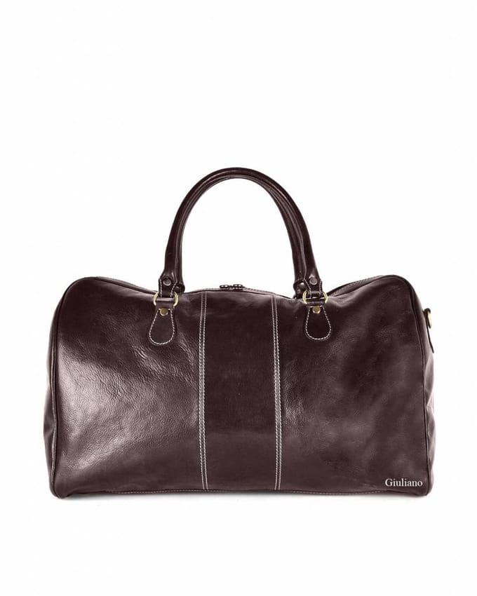 Giuliano klassieke weekendtas Billie - Zwart - Weekend - Made in Italy