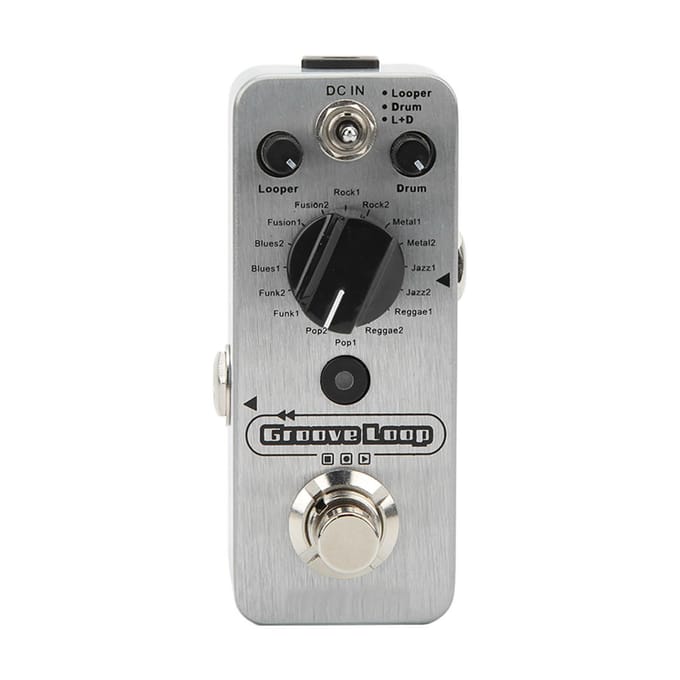 Loop Recording Effect Elektrische Gitaar Metal Looper Monoblock Pedaal met Drum Machine 180mA gray